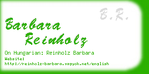 barbara reinholz business card